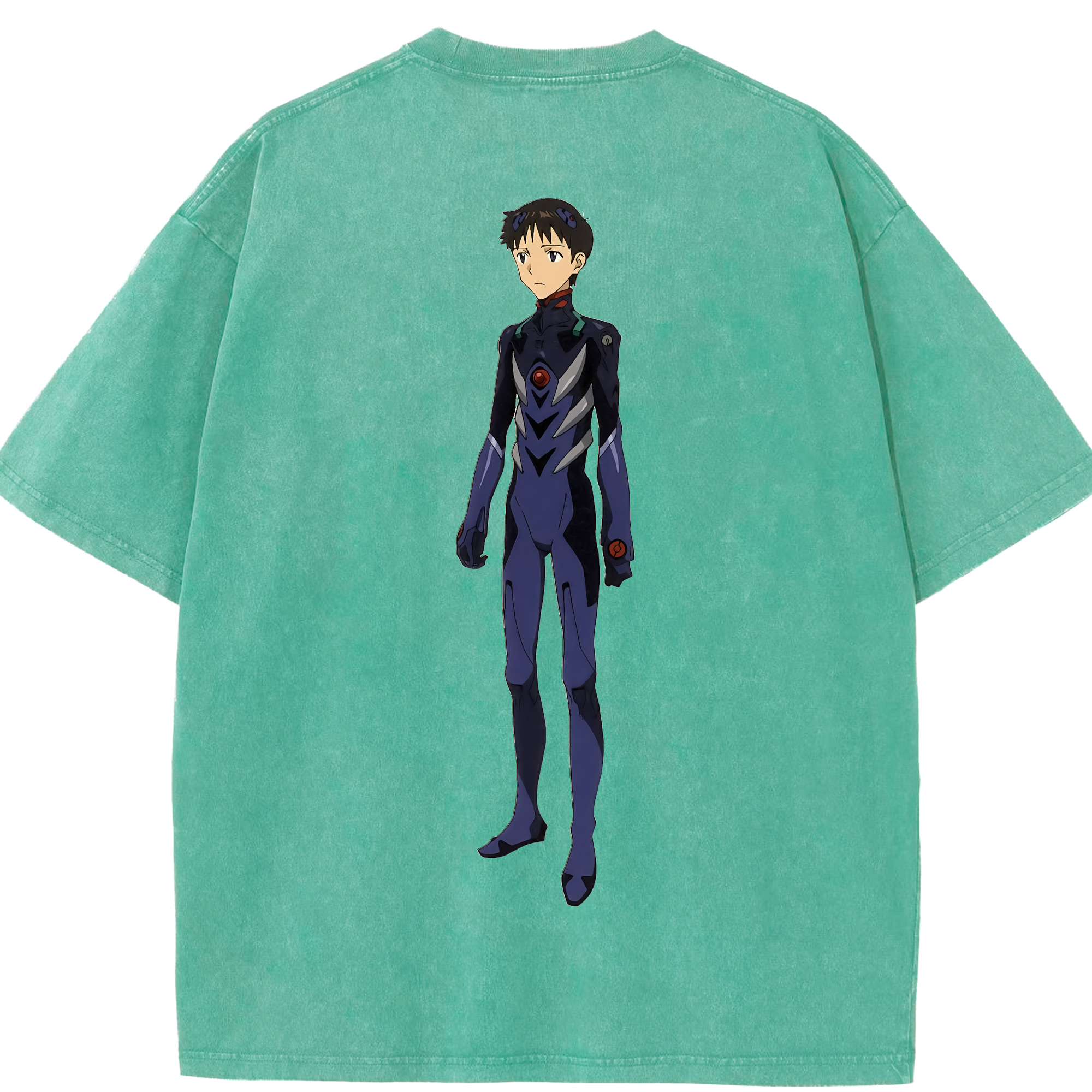 （画像用） EVA 新世紀エヴァンゲリオン 綿100% ヴィンテージ風 半袖Tシャツ（背面プリント）